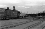 PTRR 42 brings a cut of cars into depot 6 at the south end.